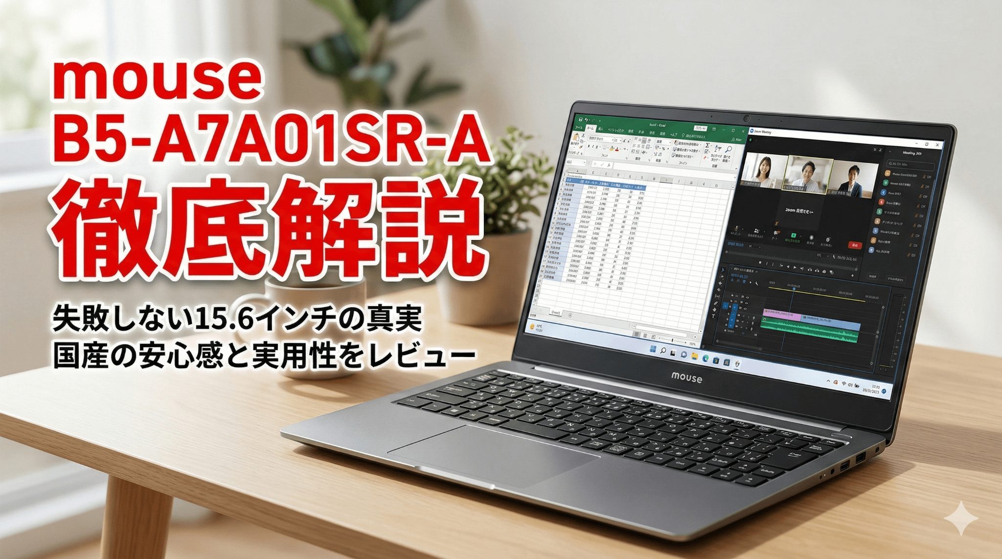 mouse B5-A7A01SR-A 徹底解説｜10万円台で「仕事の質」が激変する
